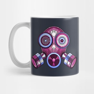 Pink Tech Gas mask Quarantine Social distancing T-Shirt Mug